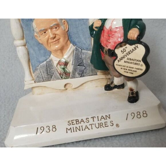 Signed Sebastian Miniatures 50th Anniversary 1988 Number 678 Portrait Pilgrim - Picture 4 of 9